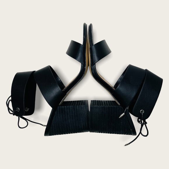 Sam Edelman Black Valerie Ankle Strap Heels Size 10 - Picture 4 of 10